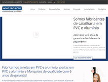 Tablet Screenshot of novoprojecto.pt
